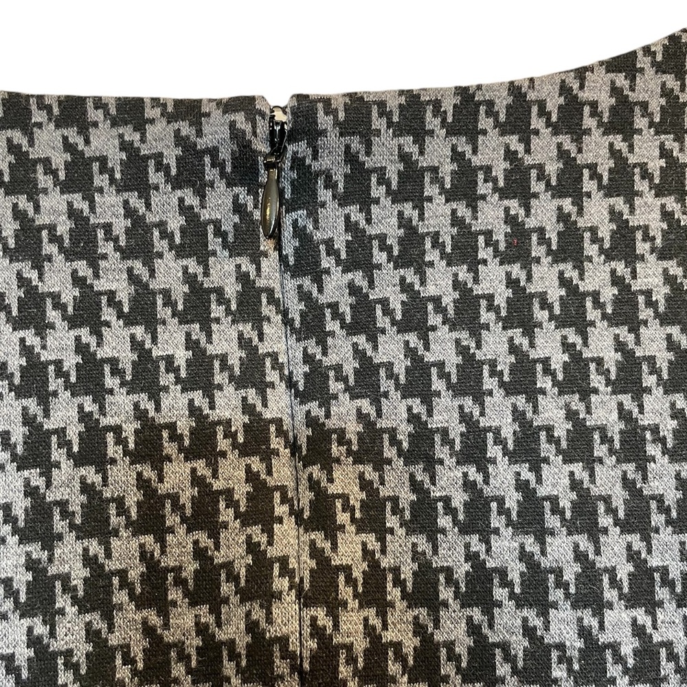 ROAMAN'S Black/Gray Houndstooth Checked V-Neck Sleeveless Sheath Dress - Sz 32W - Picture 5 of 13